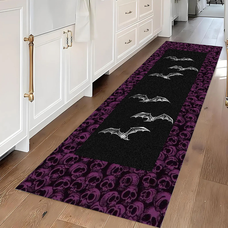 Gothic Skull & Bat Runner Area – обзор и цена Home Decor Retailers