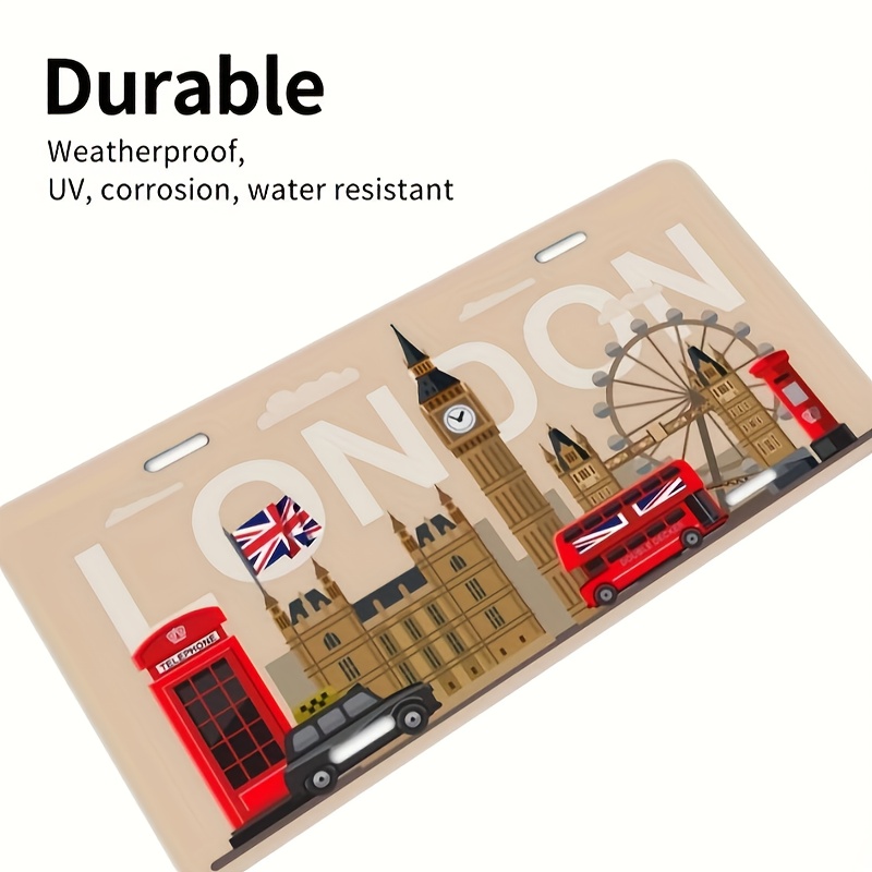 Retro London Number Plate 6