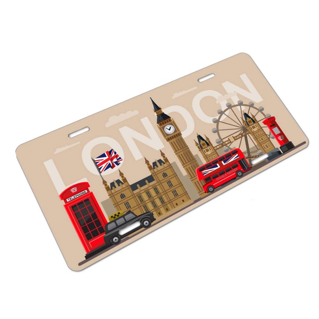 Retro London Number Plate 6
