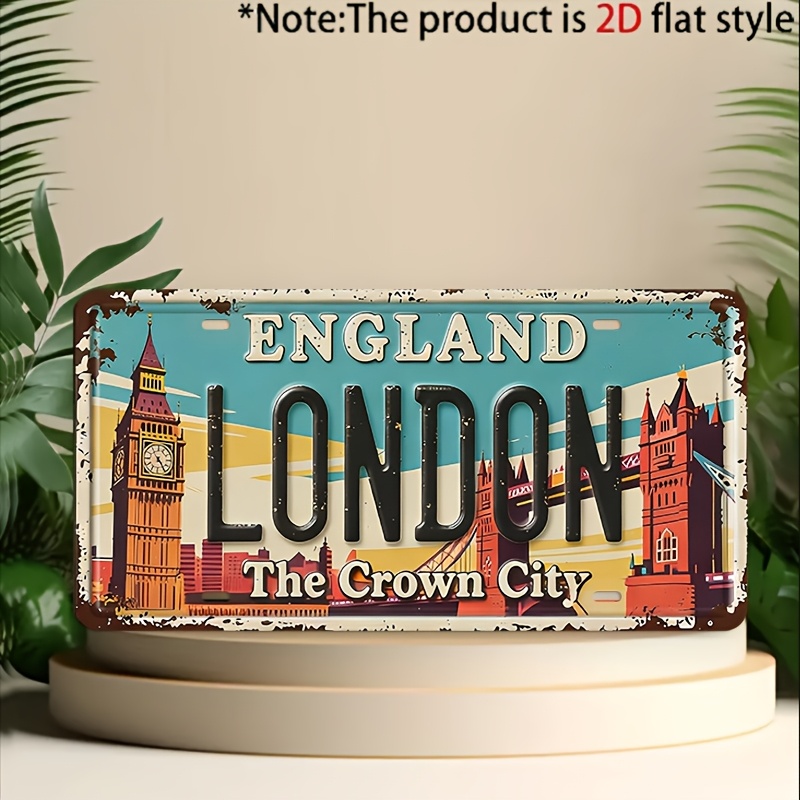 Vintage London Metal License P – обзор и цена Home Decor London