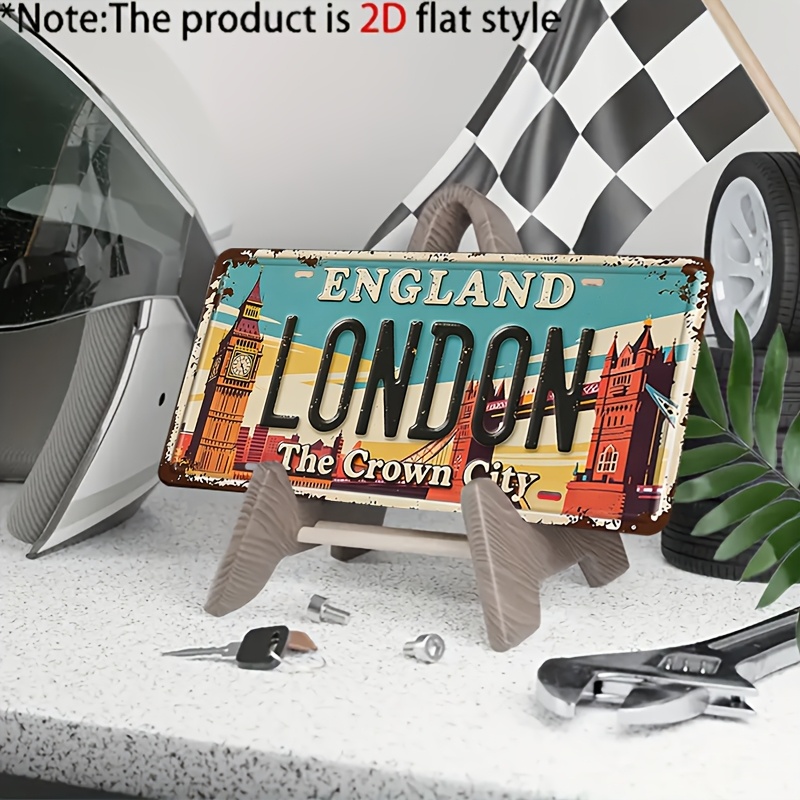 Vintage London Metal License P – обзор и цена Home Decor London