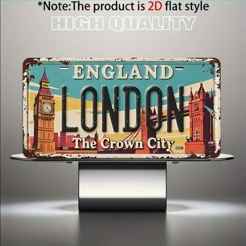 Vintage London Metal License P – обзор и цена Home Decor London