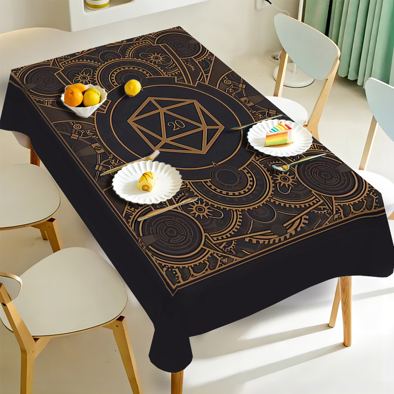 Steampunk Black Golden Gear Pa – обзор и цена Home Decor Fabric