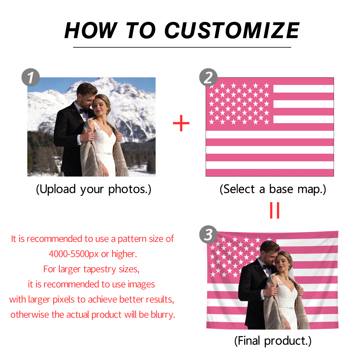 1pc Personalized photo customi – обзор и цена Home Decor Fabric