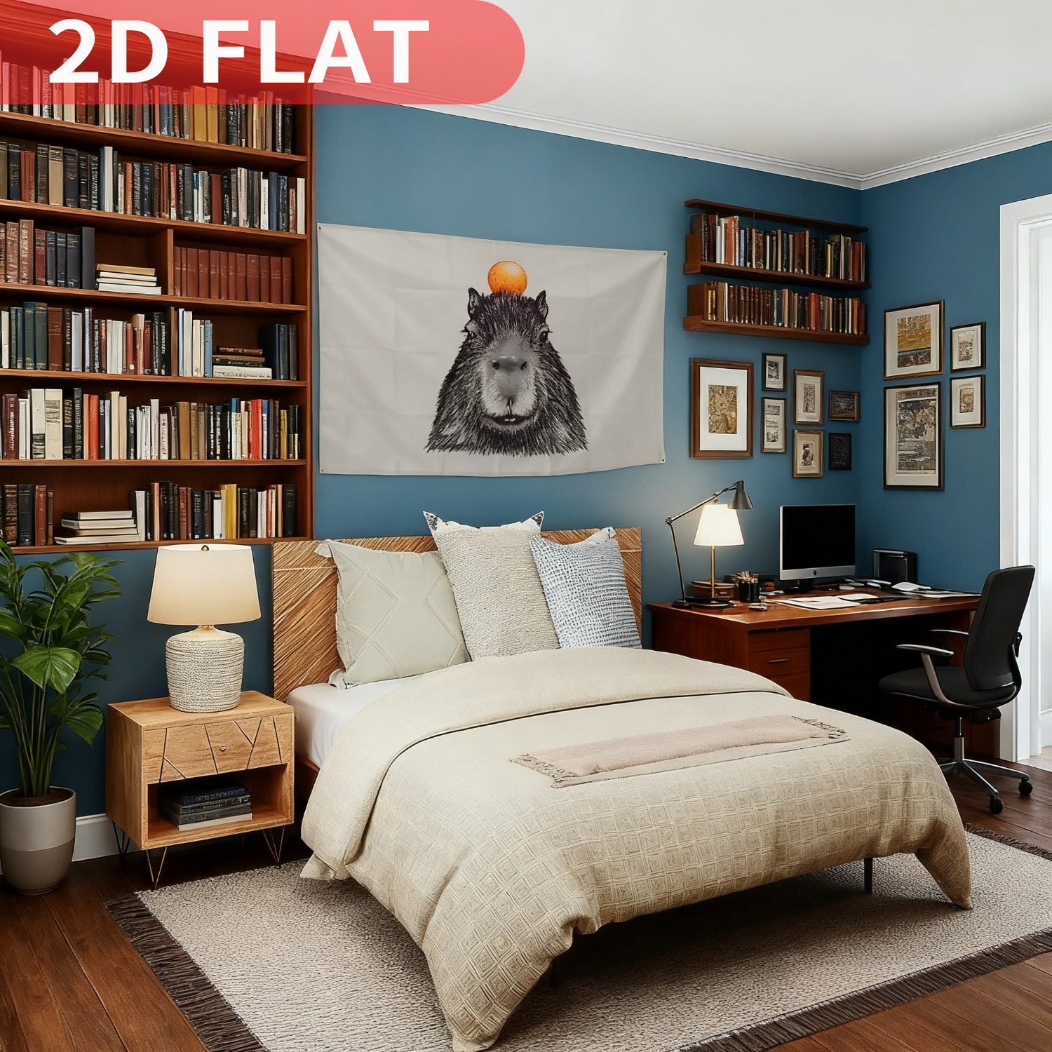 1pc Capybara Tapestries, Wall  – обзор и цена Aesthetic Tapestry