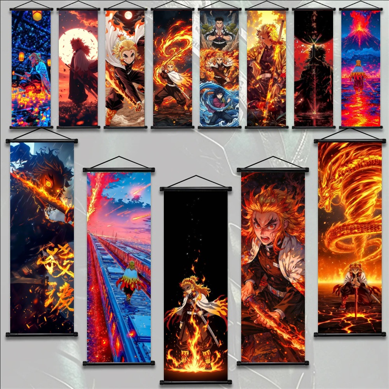 Demon Slayer Kyojuro Rengoku H – обзор и цена Home Decor Fabric
