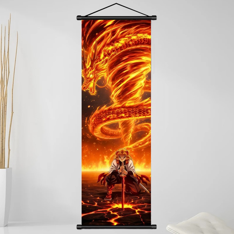 Demon Slayer Kyojuro Rengoku H – обзор и цена Home Decor Fabric