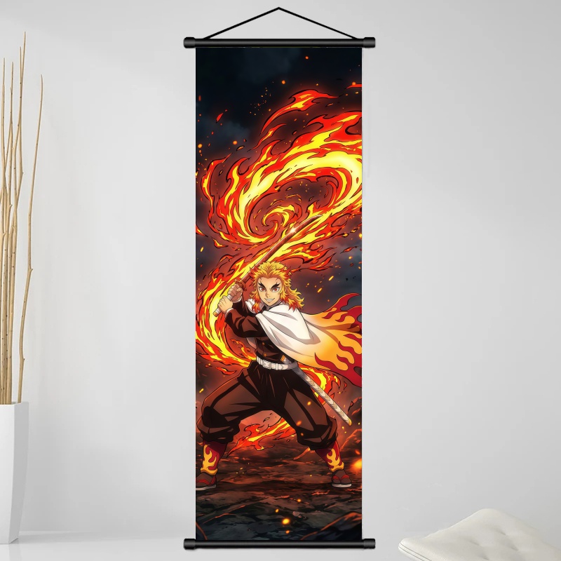 Demon Slayer Kyojuro Rengoku H – обзор и цена Home Decor Fabric
