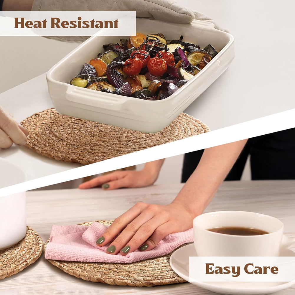 2/5pcs Pot Mats Handwoven Ratt – обзор и цена Home Decor Rattan