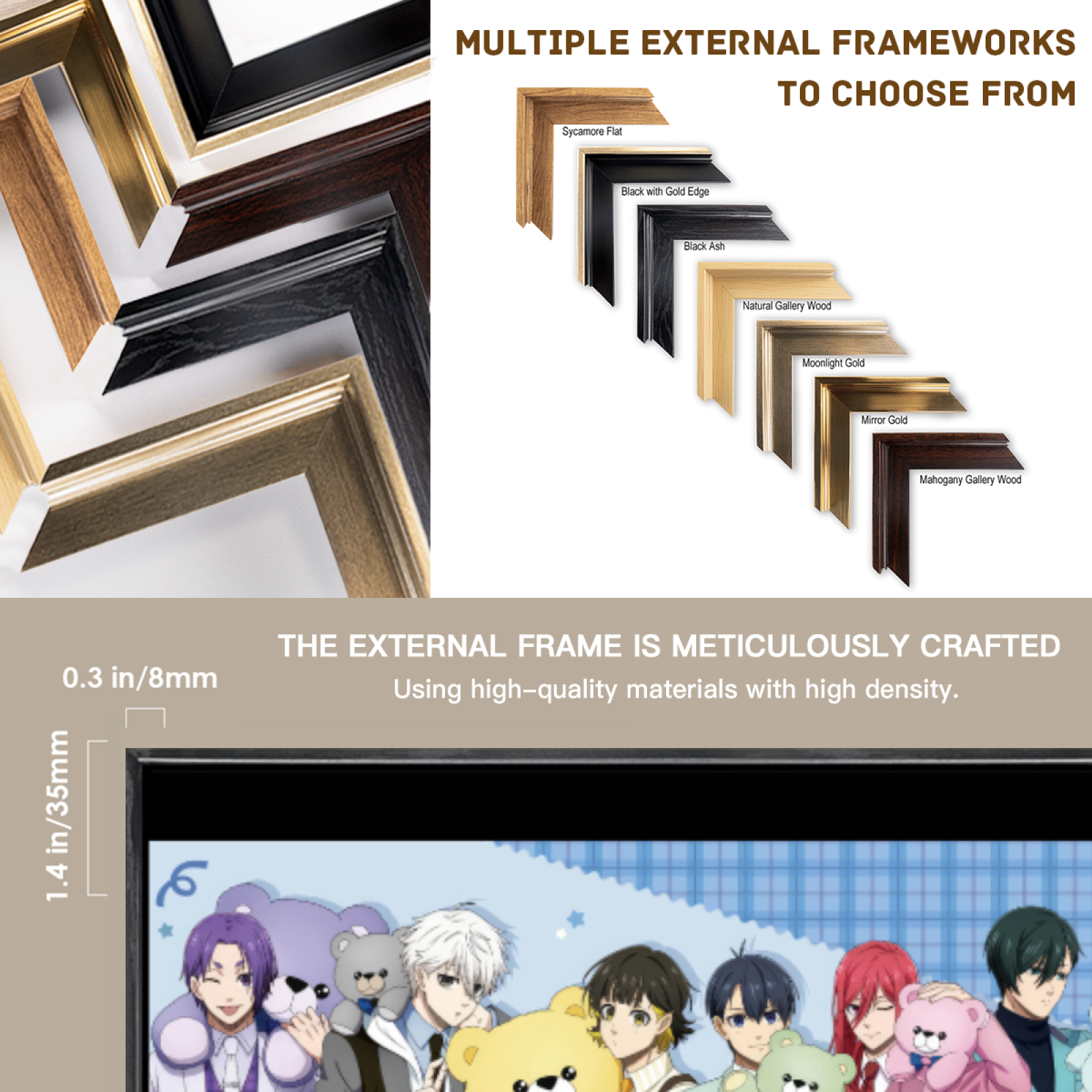 Japanese Manga Multi-Size Canv – обзор и цена Home Decor Mirror