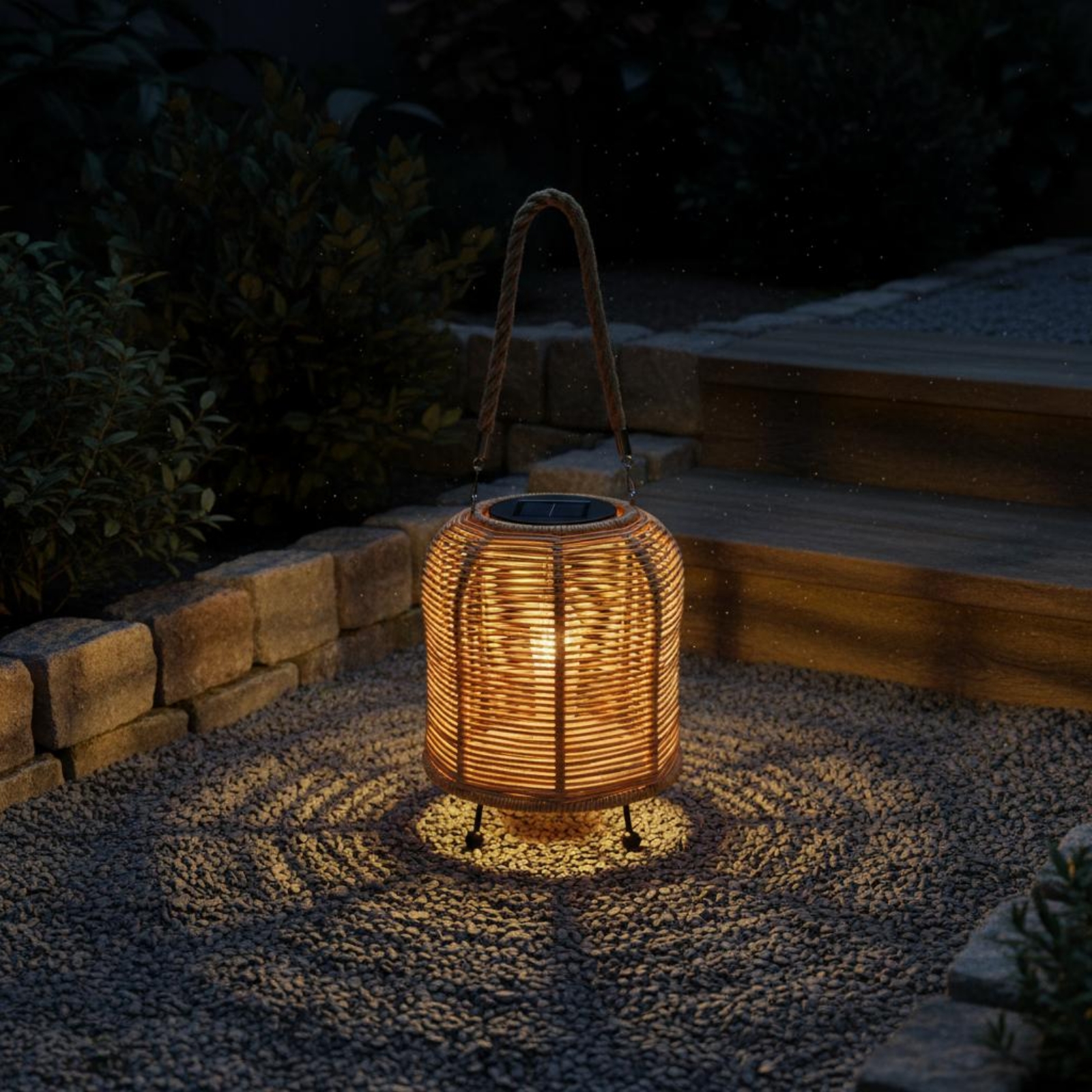Handwoven Solar Lantern Warm L – обзор и цена Home Decor Rattan