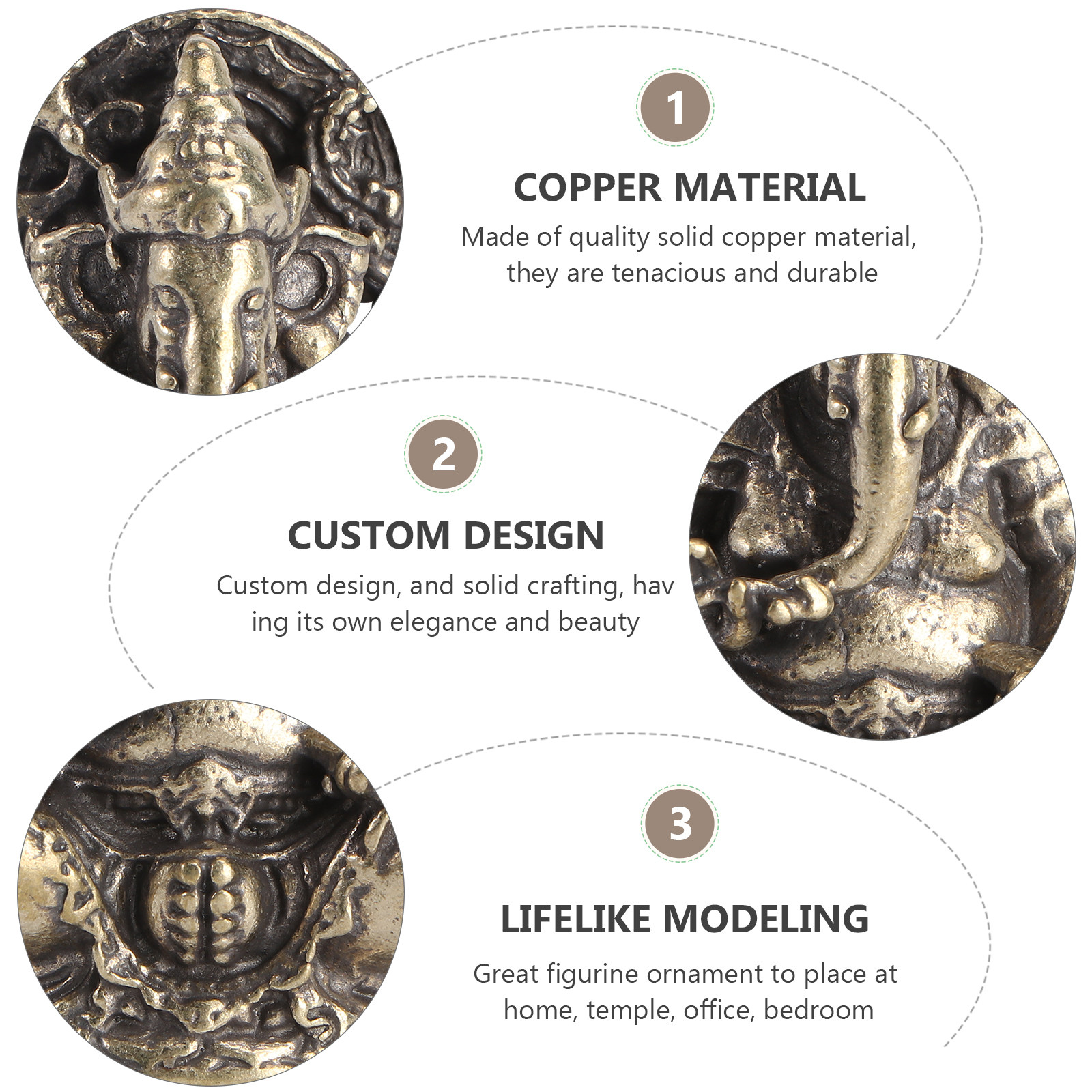 Solid Copper Elephant God Gane – обзор и цена Home Decor Yoga