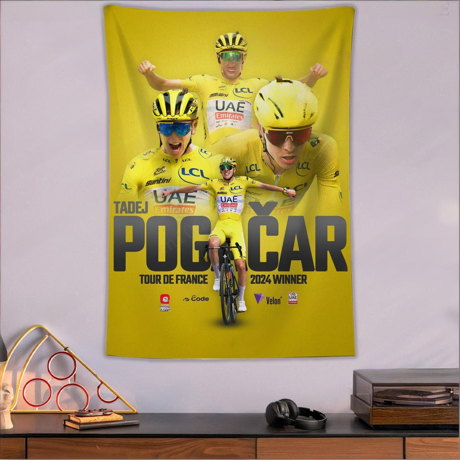 Tadej Pogacar Tapestry Bicycle – обзор и цена Aesthetic Tapestry