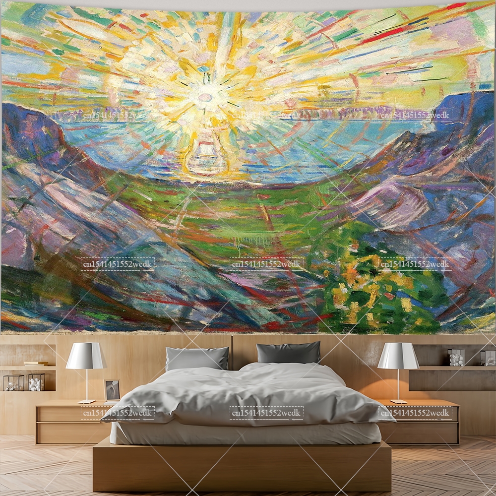 Edvard Munch The Sun Wall Hang – обзор и цена Aesthetic Tapestry