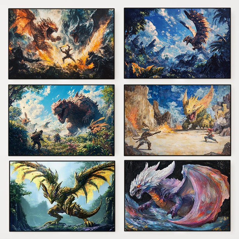 1pc frameless Monster Hunter A – обзор и цена Home Decor Ai