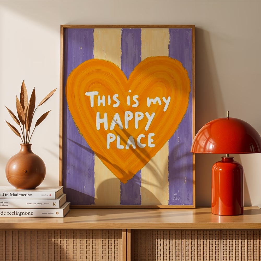 Modern,Retro This Is My Happy  – обзор и цена Home Decor Quotes