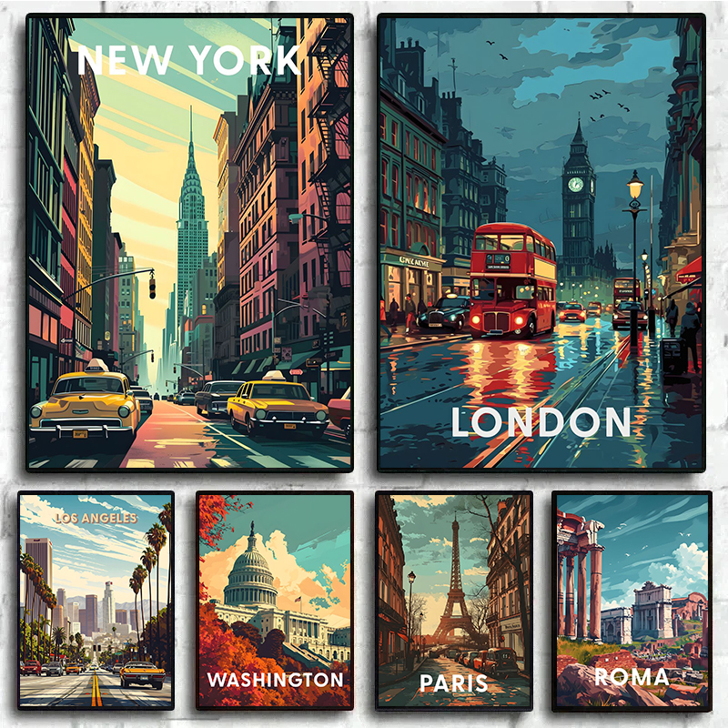 1pc frameless Retro Holiday Tr – обзор и цена Home Decor London