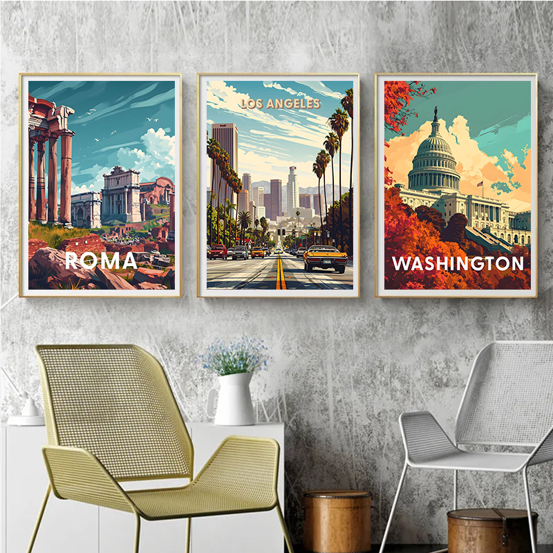 1pc frameless Retro Holiday Tr – обзор и цена Home Decor London