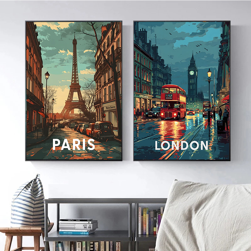 1pc frameless Retro Holiday Tr – обзор и цена Home Decor London