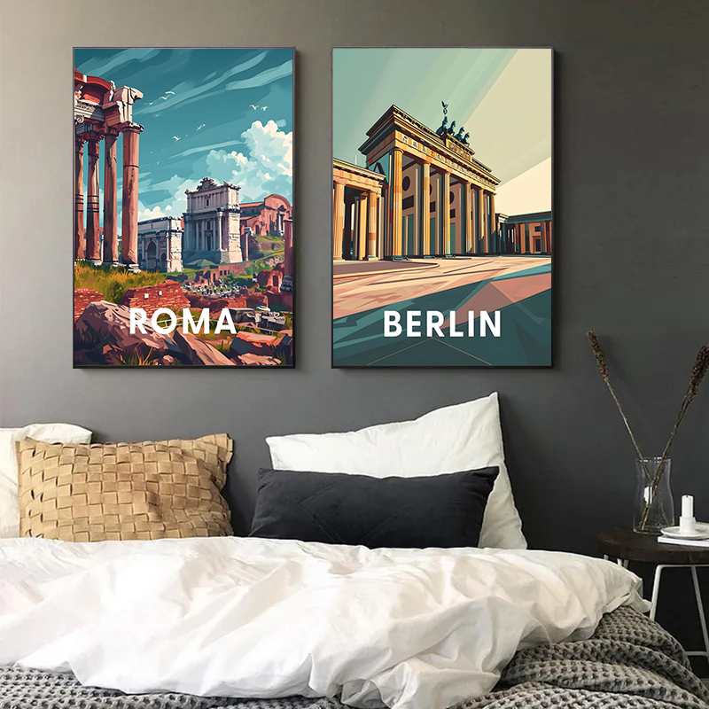 1pc frameless Retro Holiday Tr – обзор и цена Home Decor London