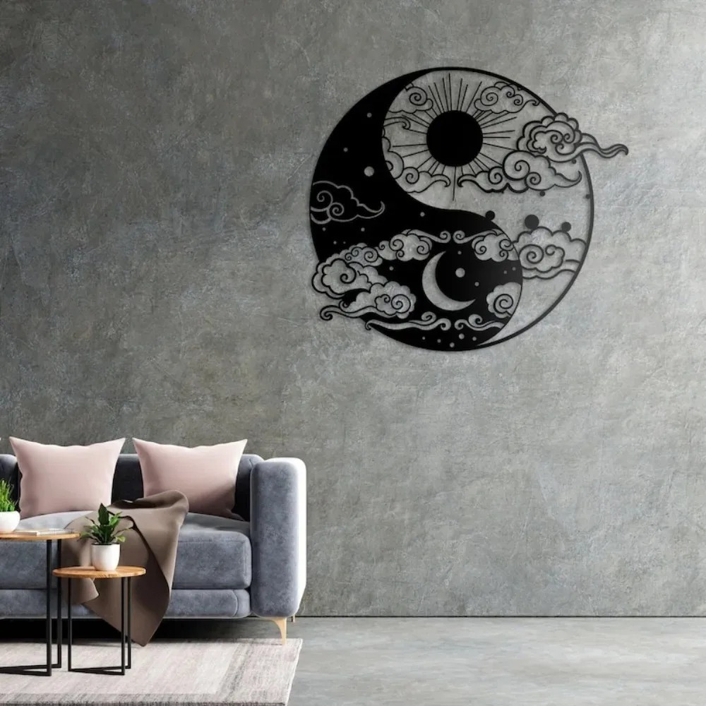 Yin Yang Sun Moon Metal Wall A – обзор и цена Home Decor Yoga