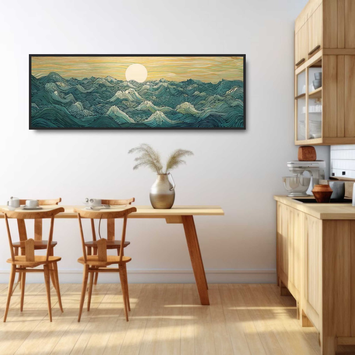 Japanese Ukiyo-e Moon Waves Ca – обзор и цена Home Decor Japandi