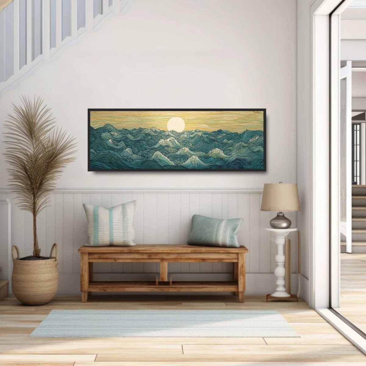Japanese Ukiyo-e Moon Waves Ca – обзор и цена Home Decor Japandi