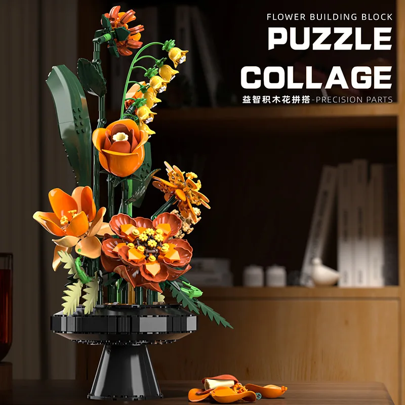 963PCS MOC Morandi Artificial  – обзор и цена Home Decor Tulip