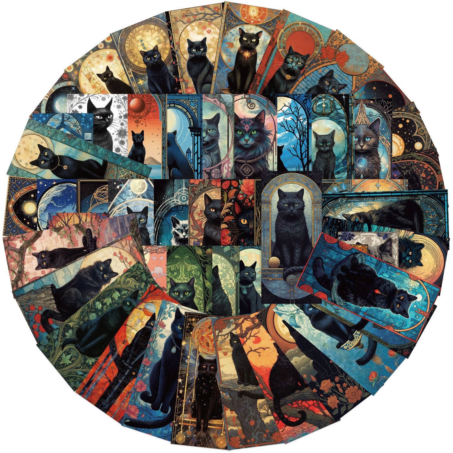 60PCS Dark Gothic Black Cat Ho – обзор и цена Flooring Home Decor