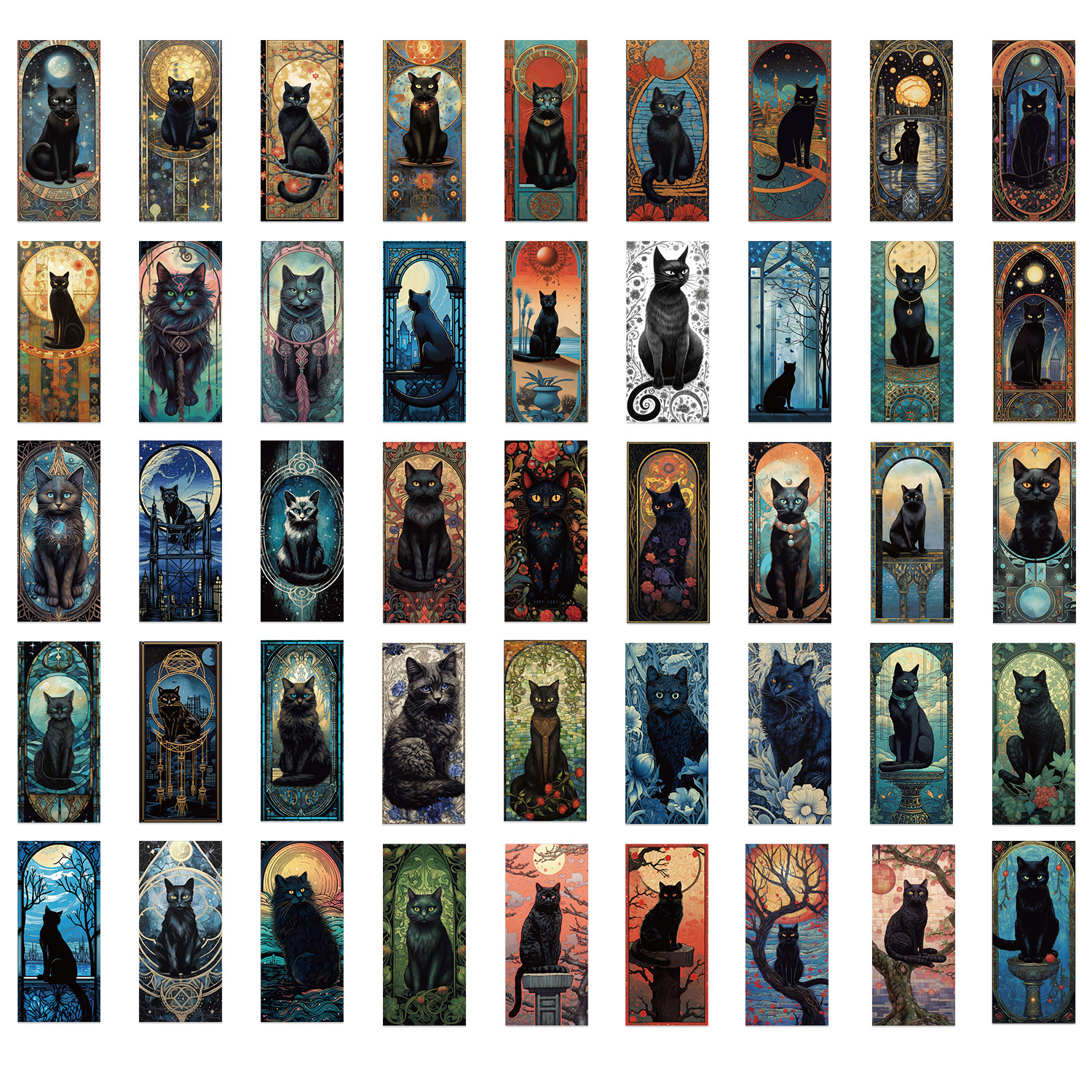 60PCS Dark Gothic Black Cat Ho – обзор и цена Flooring Home Decor
