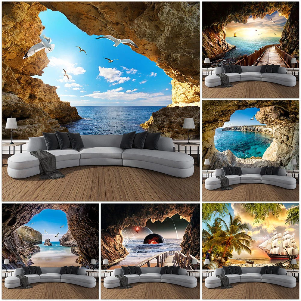 Mountain Cave Landscape Tapest – обзор и цена Home Decor Yoga