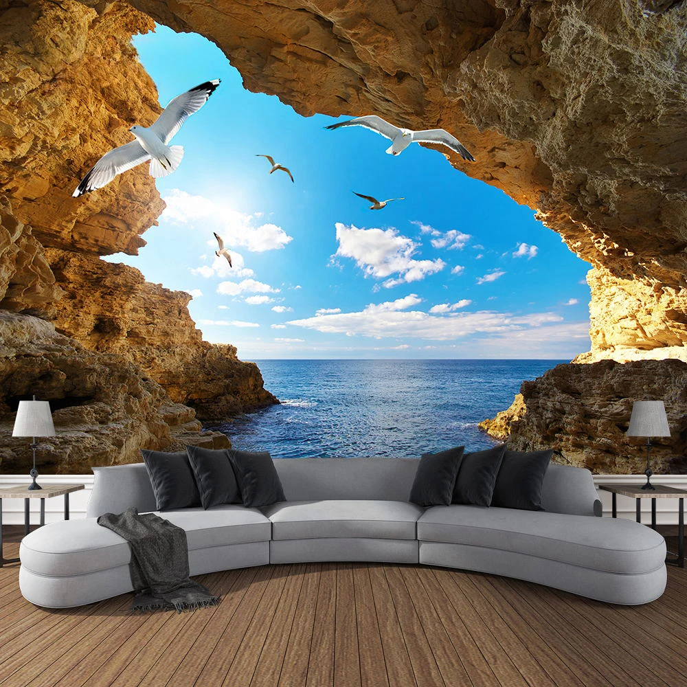 Mountain Cave Landscape Tapest – обзор и цена Home Decor Yoga