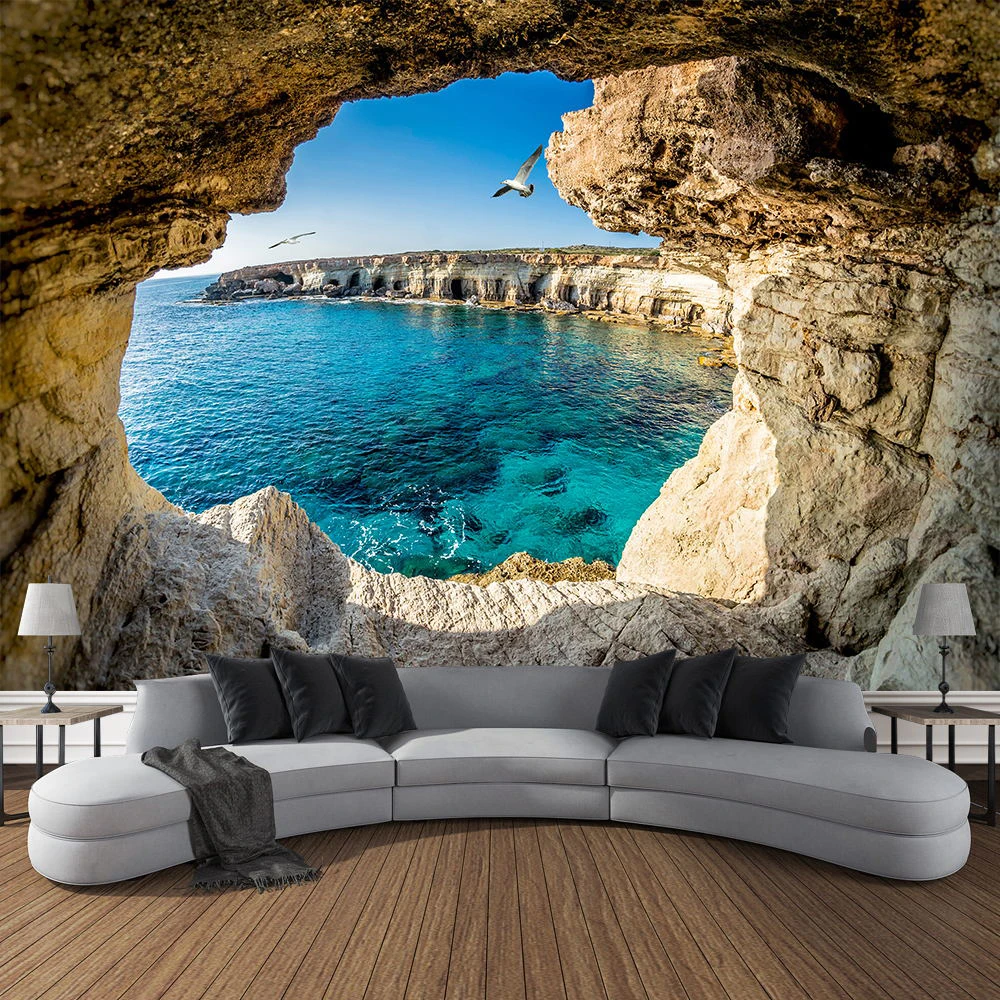 Mountain Cave Landscape Tapest – обзор и цена Home Decor Yoga