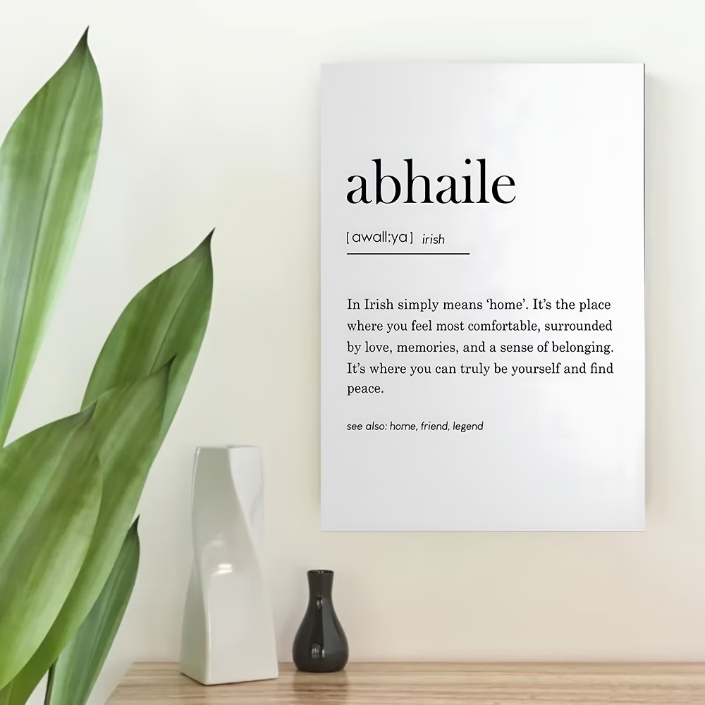Modern,Minimalist Abhaile Quot – обзор и цена Home Decor Quotes