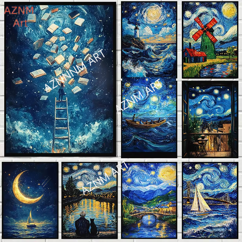 Vintage Abstract Landscape Pos – обзор и цена Home Decor London