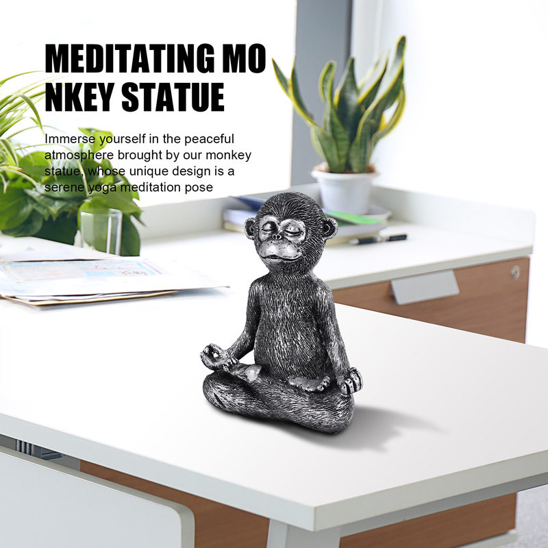 Meditating Monkey Statue Resin – обзор и цена Home Decor Yoga