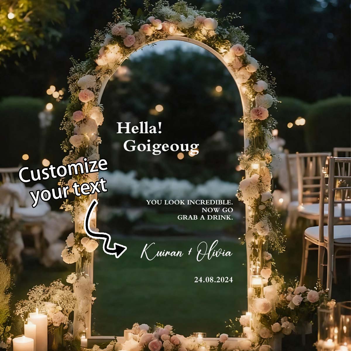 Custom Welcome Mirror Stickers – обзор и цена Home Decor Mirror