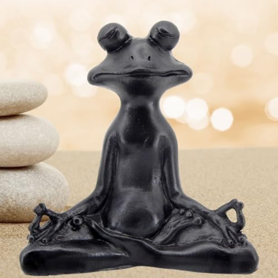 23101 Frog Statue Meditation L – обзор и цена Home Decor Yoga