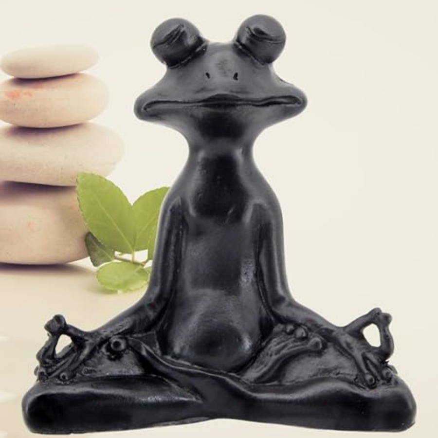 23101 Frog Statue Meditation L – обзор и цена Home Decor Yoga