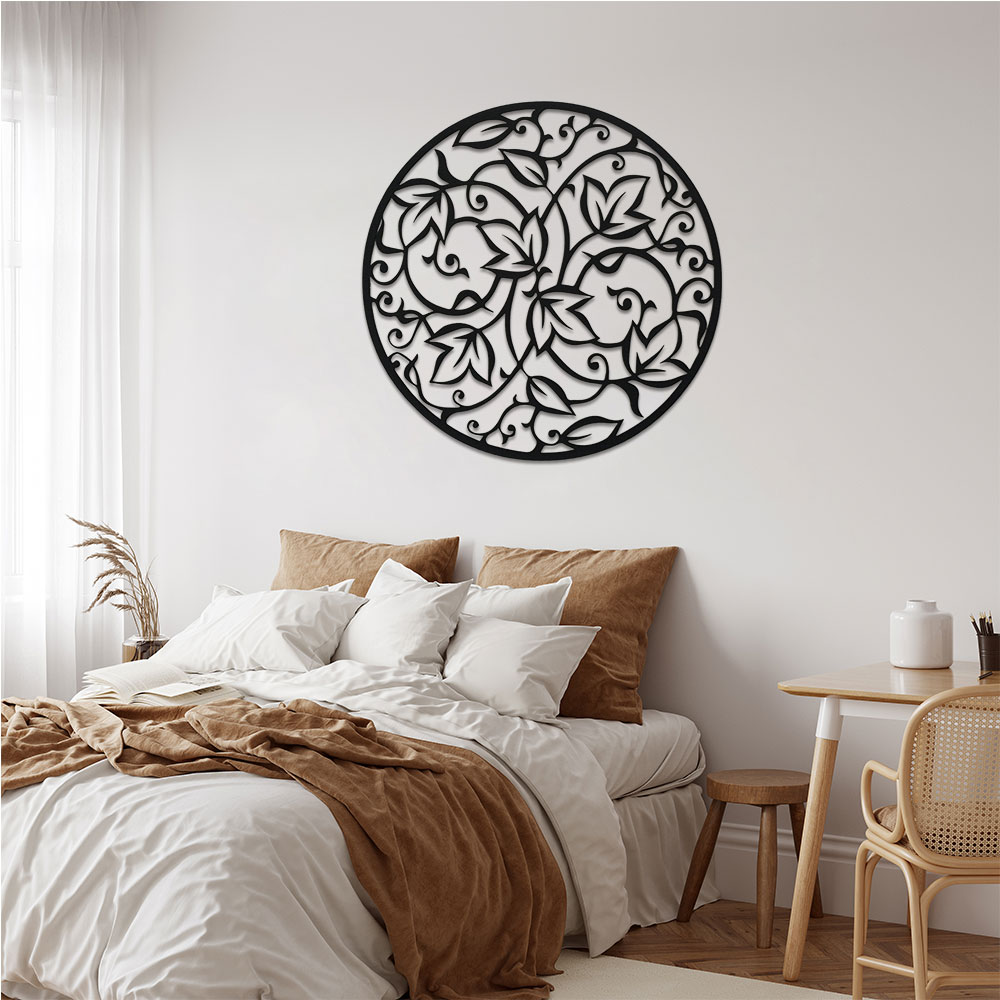 Elegant Black Metal Mandala Wa – обзор и цена Home Decor Yoga