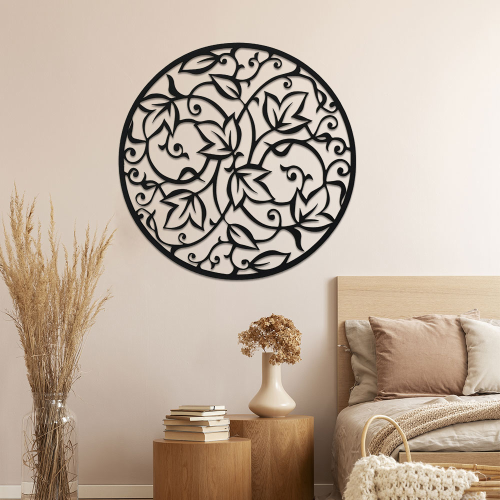 Elegant Black Metal Mandala Wa – обзор и цена Home Decor Yoga