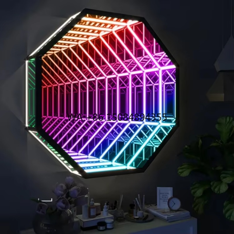 Octagon 3D Infinity Mirror Lig – обзор и цена Home Decor Mirror