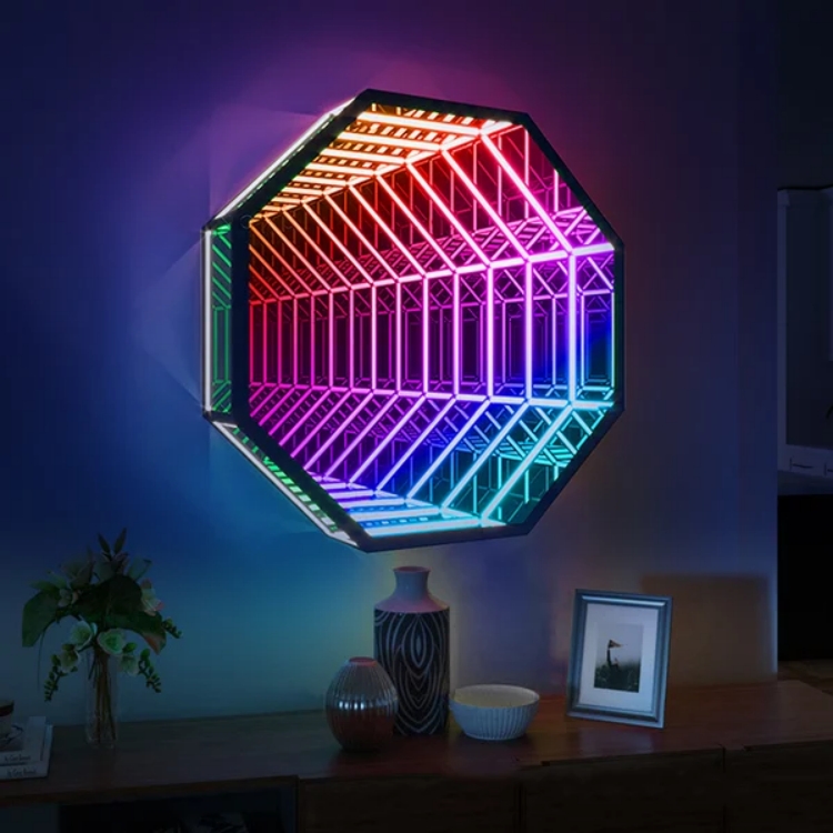 Octagon 3D Infinity Mirror Lig – обзор и цена Home Decor Mirror