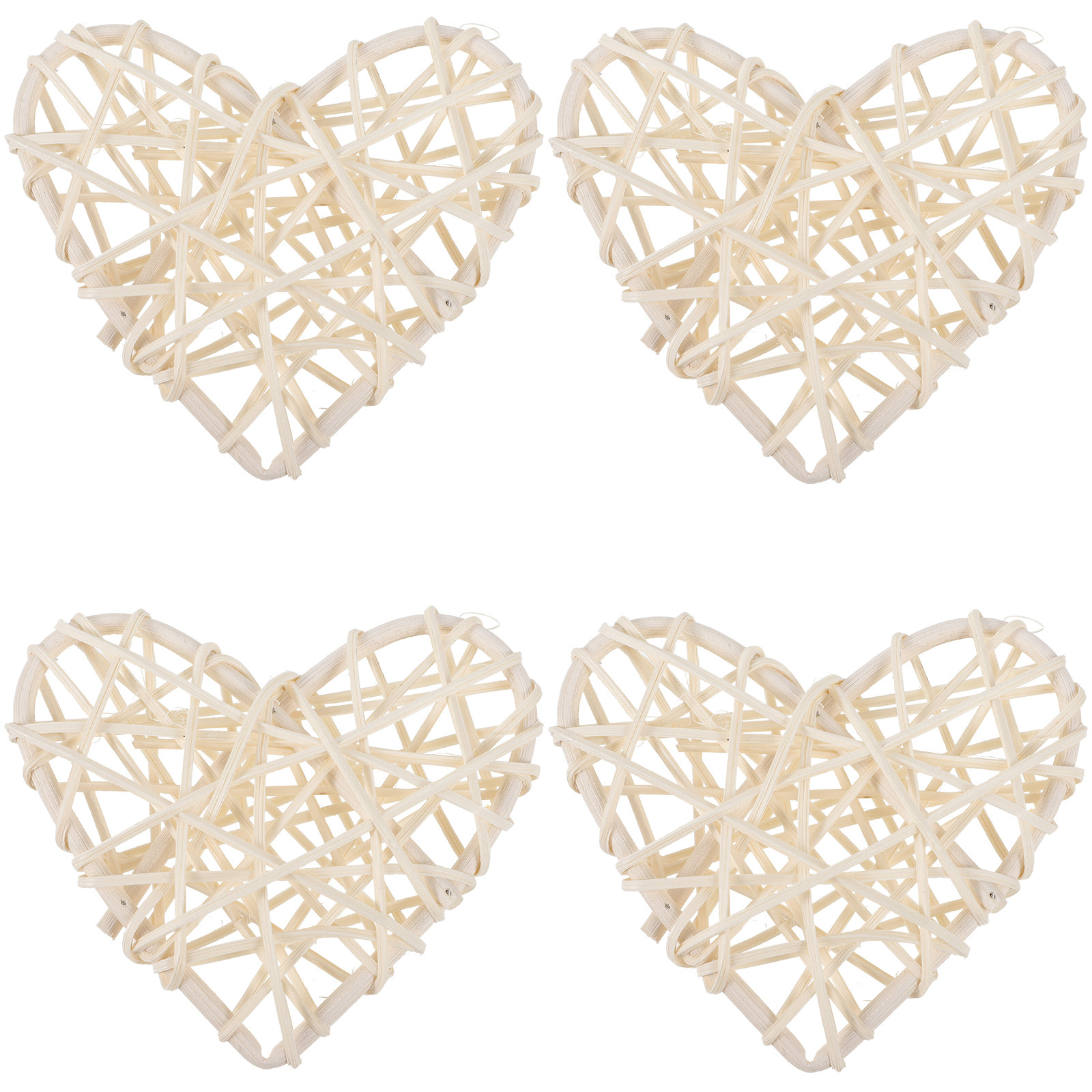 4Pcs Rattan Heart Shape Hangin – обзор и цена Home Decor Rattan