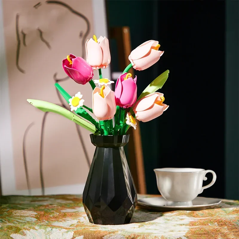 Rose Tulips Flower Model Build – обзор и цена Home Decor Tulip