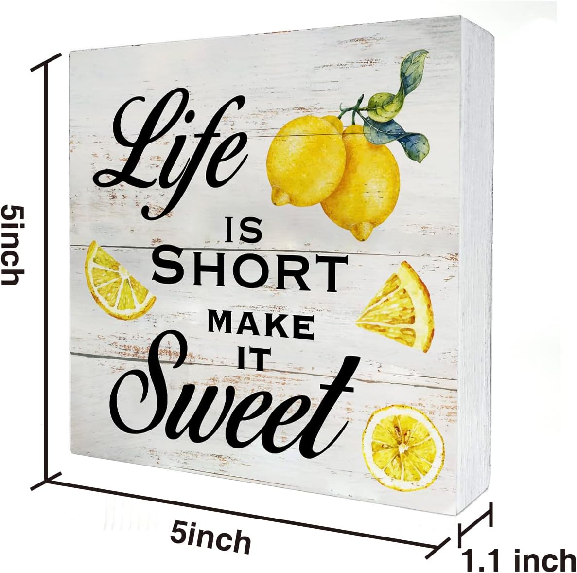 Wooden Box Sign with Lemon Pri – обзор и цена Home Decor Quotes