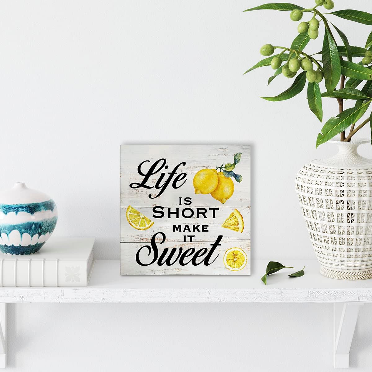Wooden Box Sign with Lemon Pri – обзор и цена Home Decor Quotes